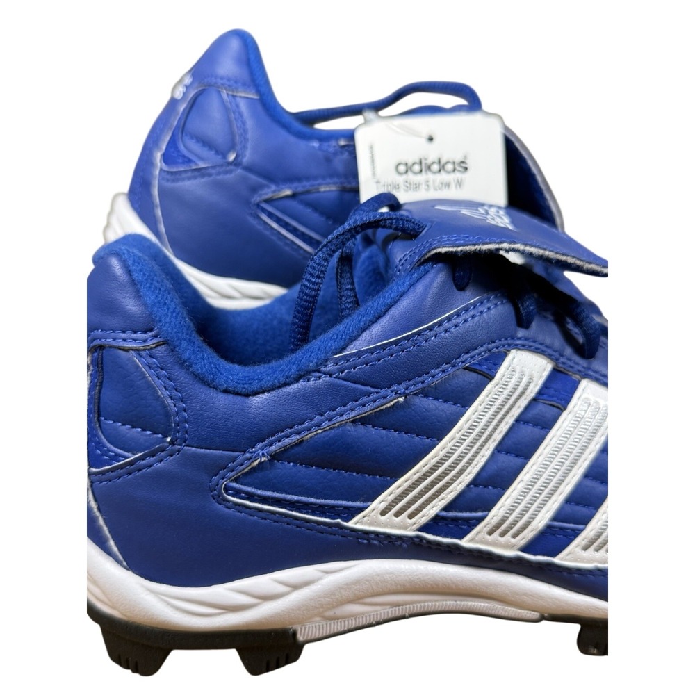 Adidas Triple Star 5 Low Baseball Cleats Size 8.5 Blue New NWT - Picture 2 of 6